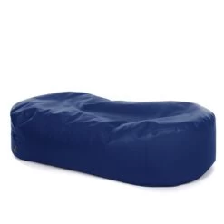 Faux Leather Lounger Bean Bag -Bean Bag Chairs Store faux leather lounger bean bag royal blue 1