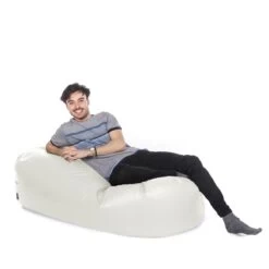 Faux Leather Lounger Bean Bag - Replacement Cover