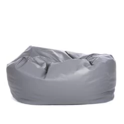 Faux Leather Monster Bean Bag -Bean Bag Chairs Store faux leather monster bean bag grey 1