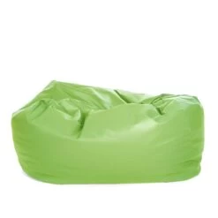 Faux Leather Monster Bean Bag -Bean Bag Chairs Store faux leather monster bean bag lime green 1