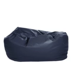 Faux Leather Monster Bean Bag -Bean Bag Chairs Store faux leather monster bean bag navy blue 1