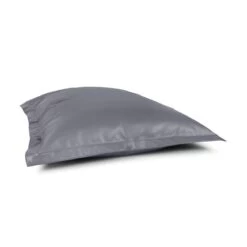 Faux Leather Oxford Cushion Bean Bag - Replacement Cover -Bean Bag Chairs Store faux leather oxford cushion bean bag grey 1 1