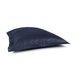 Faux Leather Oxford Cushion Bean Bag - Replacement Cover -Bean Bag Chairs Store faux leather oxford cushion bean bag navy blue 1 1
