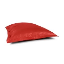 Faux Leather Oxford Cushion Bean Bag - Replacement Cover -Bean Bag Chairs Store faux leather oxford cushion bean bag red 1 1