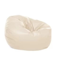 Faux Leather Retro Classic Bean Bag - Replacement Cover 21 Faux Leather Retro Classic Bean Bag - Replacement Cover -Bean Bag Chairs Store faux leather retro classic bean bag cream 1 1