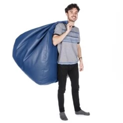 Faux Leather Retro Classic Bean Bag - Replacement Cover 17 Faux Leather Retro Classic Bean Bag - Replacement Cover -Bean Bag Chairs Store faux leather retro classic bean bag royal blue 1 1