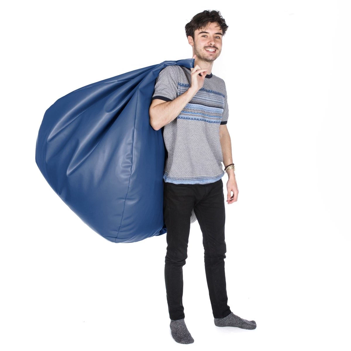 Faux Leather Retro Classic Bean Bag - Replacement Cover 5 Faux Leather Retro Classic Bean Bag - Replacement Cover - Image 3