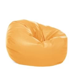 Faux Leather Retro Classic Bean Bag - Replacement Cover 26 Faux Leather Retro Classic Bean Bag - Replacement Cover -Bean Bag Chairs Store faux leather retro classic bean bag sunflower yellow 1 1