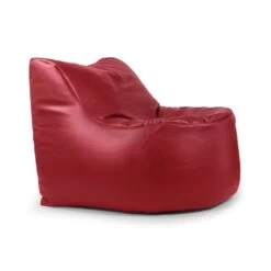 Faux Leather Seat Bean Bag - Replacement Cover -Bean Bag Chairs Store faux leather seat bean bag side 1