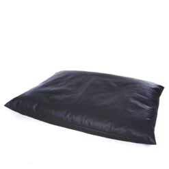Faux Leather Slab Bean Bag -Bean Bag Chairs Store faux leather slab bean bag black 1
