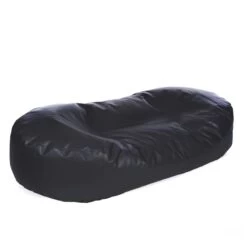 Faux Leather Sofa Bed Bean Bag - Replacement Cover -Bean Bag Chairs Store faux leather sofa bed bean bag black 1 1