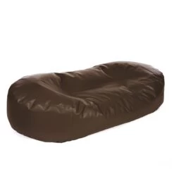 Faux Leather Sofa Bed Bean Bag - Replacement Cover -Bean Bag Chairs Store faux leather sofa bed bean bag chocolate brown 1 1