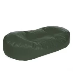 Faux Leather Sofa Bed Bean Bag - Replacement Cover -Bean Bag Chairs Store faux leather sofa bed bean bag green 1 1