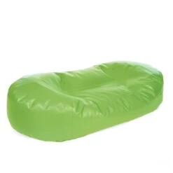 Faux Leather Sofa Bed Bean Bag - Replacement Cover -Bean Bag Chairs Store faux leather sofa bed bean bag lime green 1 1
