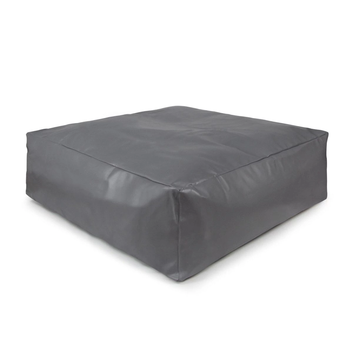 Faux Leather Square Bean Bag 3 Faux Leather Square Bean Bag