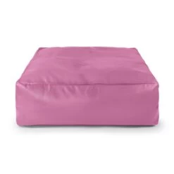 Faux Leather Square Bean Bag 25 Faux Leather Square Bean Bag -Bean Bag Chairs Store faux leather square bean bag pink 1