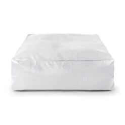 Faux Leather Square Bean Bag 29 Faux Leather Square Bean Bag -Bean Bag Chairs Store faux leather square bean bag white 1