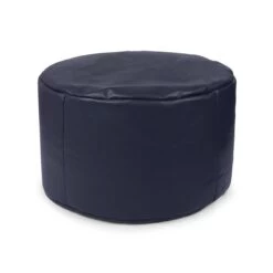 Faux Leather Stool Bean Bag 29 Faux Leather Stool Bean Bag -Bean Bag Chairs Store faux leather stool bean bag navy blue 1