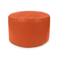 Faux Leather Stool Bean Bag 30 Faux Leather Stool Bean Bag -Bean Bag Chairs Store faux leather stool bean bag orange 1