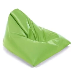 Faux Leather Tri-Gamer Bean Bag -Bean Bag Chairs Store faux leather tri gamer bean bag lime green 1