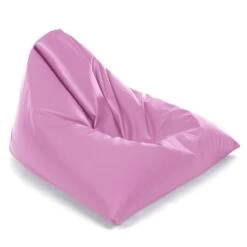 Faux Leather Tri-Gamer Bean Bag -Bean Bag Chairs Store faux leather tri gamer bean bag pink 1