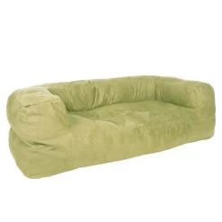 Faux Suede Couch Bean Bag - Replacement Cover -Bean Bag Chairs Store faux suede couch bean bag lime green 1 1