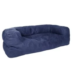 Faux Suede Couch Bean Bag - Replacement Cover -Bean Bag Chairs Store faux suede couch bean bag ocean blue 1 1