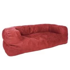 Faux Suede Couch Bean Bag - Replacement Cover -Bean Bag Chairs Store faux suede couch bean bag raspberry 1 1