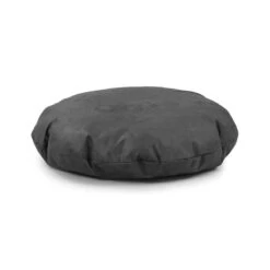 Faux Suede Cushion Bean Bag - Round -Bean Bag Chairs Store faux suede cushion bean bag round grey 1