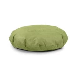 Faux Suede Cushion Bean Bag - Round -Bean Bag Chairs Store faux suede cushion bean bag round lime green 1