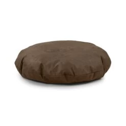 Faux Suede Cushion Bean Bag - Round -Bean Bag Chairs Store faux suede cushion bean bag round mocha 1