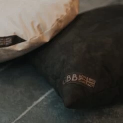 Faux Suede Cushion Bean Bag - Square -Bean Bag Chairs Store faux suede cushion bean bag round on stone floor 1