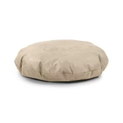 Faux Suede Cushion Bean Bag - Round -Bean Bag Chairs Store faux suede cushion bean bag round sand 1