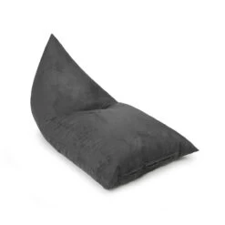 Faux Suede Deck Chair Bean Bag 27 Faux Suede Deck Chair Bean Bag -Bean Bag Chairs Store faux suede deck chair bean grey 1