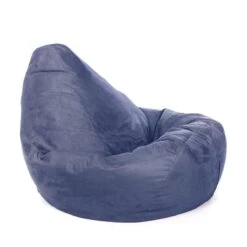 Faux Suede Hi-Back Gamer Bean Bag - Replacement Cover -Bean Bag Chairs Store faux suede hi back gamer bean bag ocean blue 1 1