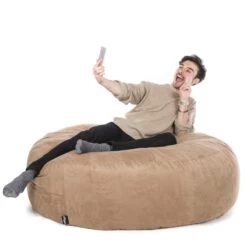 Faux Suede Ingot Bean Bag