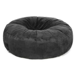 Faux Suede Ingot Bean Bag - Replacement Cover -Bean Bag Chairs Store faux suede ingot bean bag grey 1 1