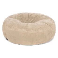 Faux Suede Ingot Bean Bag -Bean Bag Chairs Store faux suede ingot bean bag sand 1