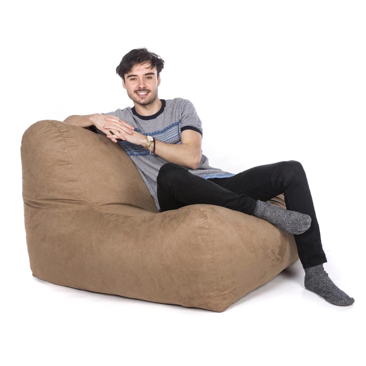 Faux Suede LayZ Bean Bag - Replacement Cover 3 Faux Suede LayZ Bean Bag - Replacement Cover