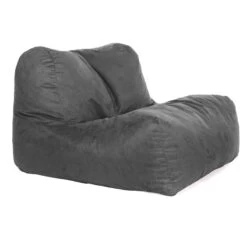 Faux Suede LayZ Bean Bag - Replacement Cover 12 Faux Suede LayZ Bean Bag - Replacement Cover -Bean Bag Chairs Store faux suede layz bean bag grey 1 1