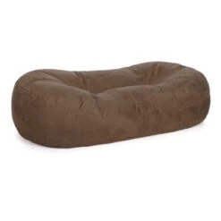 Faux Suede Lounger Bean Bag - Replacement Cover -Bean Bag Chairs Store faux suede lounger bean bag mocha 1 1