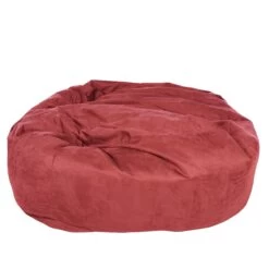 Faux Suede Monster Bean Bag -Bean Bag Chairs Store faux suede monster bean bag raspberry 1
