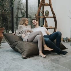 Faux Suede Oxford Cushion Bean Bag - Replacement Cover