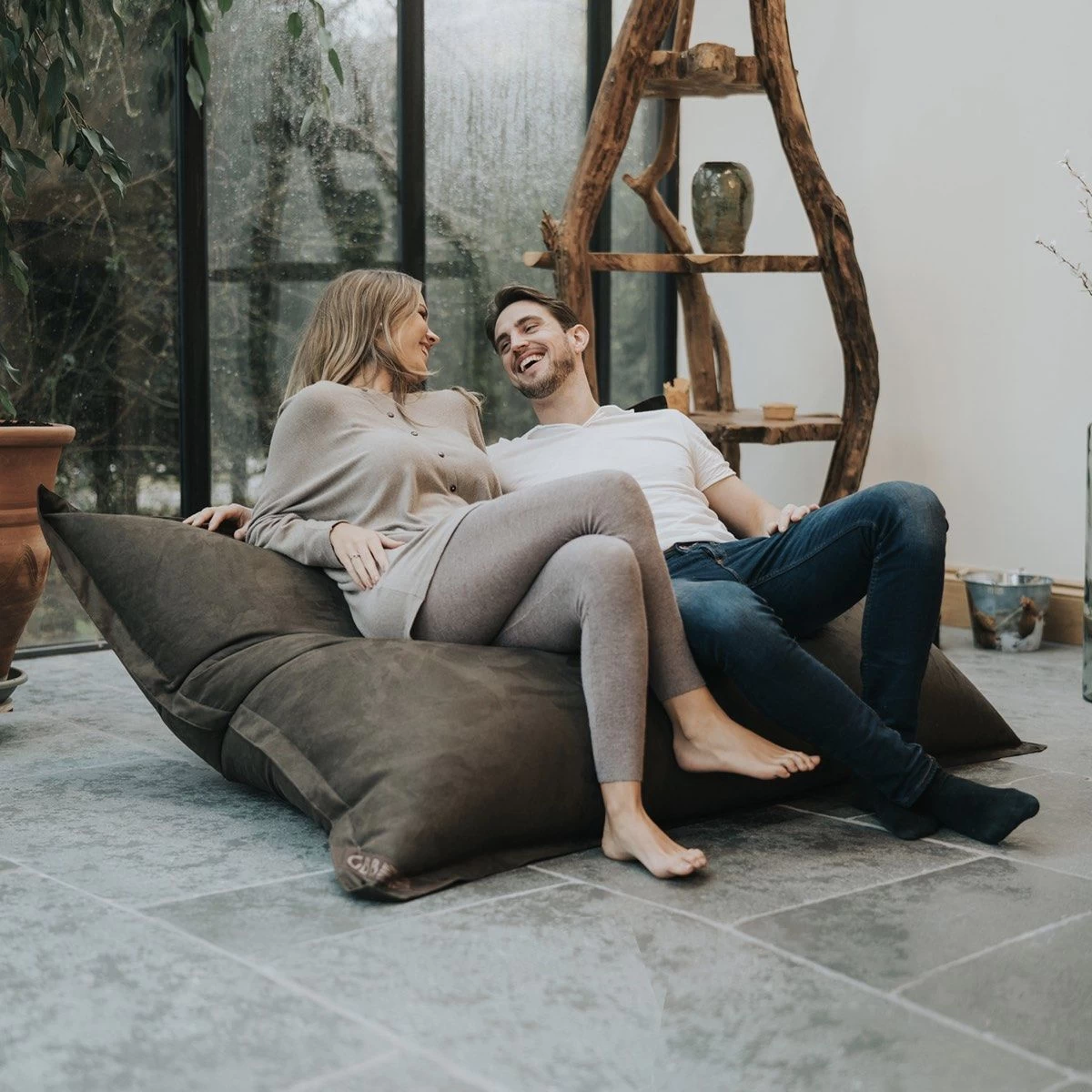 Faux Suede Oxford Cushion Bean Bag - Replacement Cover 3 Faux Suede Oxford Cushion Bean Bag - Replacement Cover