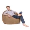 Faux Suede Retro Classic Bean Bag -Bean Bag Chairs Store faux suede retro classic bean bag caramel 1