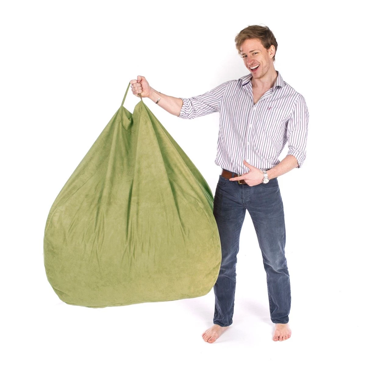 Faux Suede Retro Classic Bean Bag 4 Faux Suede Retro Classic Bean Bag - Image 2