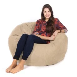 Faux Suede Retro Classic Bean Bag 12 Faux Suede Retro Classic Bean Bag -Bean Bag Chairs Store faux suede retro classic bean bag sand 1