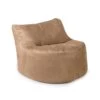 Faux Suede Seat Bean Bag - Replacement Cover -Bean Bag Chairs Store faux suede seat bean bag caramel 1 1