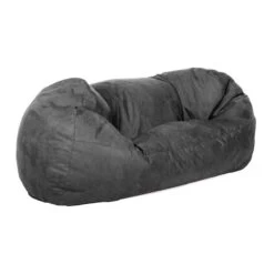 Faux Suede Settee Bean Bag 13 Faux Suede Settee Bean Bag -Bean Bag Chairs Store faux suede settee bean bag grey 1