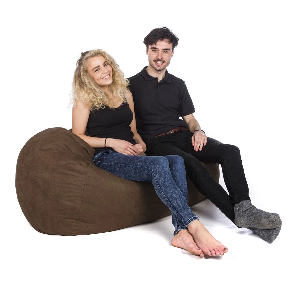 Faux Suede Settee Bean Bag - Replacement Cover 3 Faux Suede Settee Bean Bag - Replacement Cover